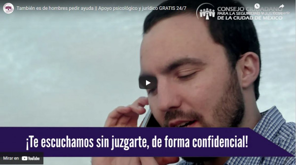 HOMBRES PIDEN CINCO VECES MÁS APOYO PSICOLÓGICO
