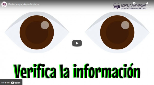 LLAMA CONSEJO CIUDADANO A PREVENIR ANTE FRAUDES EN INTERNET Y “PARIENTE QUE VIENE DE VISITA"