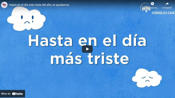 AYUDA CONSEJO CIUDADANO A 25 MIL PERSONAS ANTE  “BLUE MONDAY"