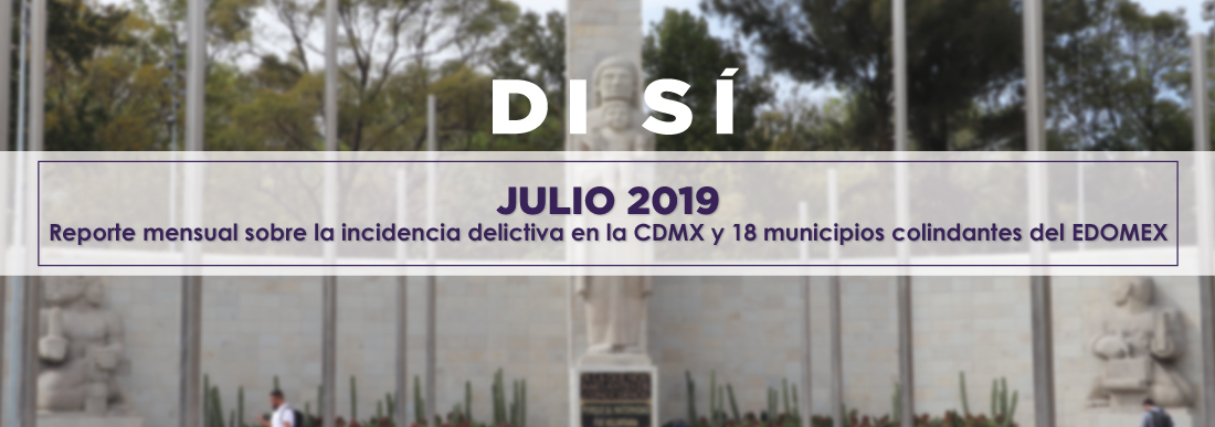 Incidencia delictiva julio 2019