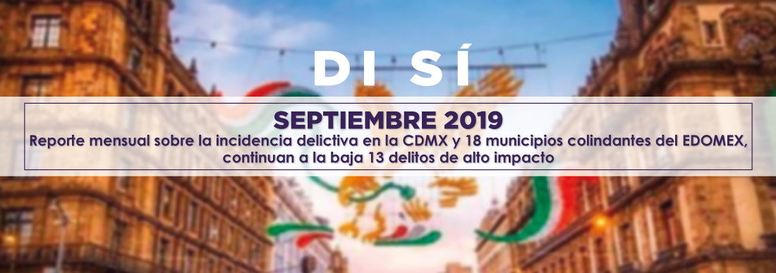 Incidencia delictiva septiembre 2019