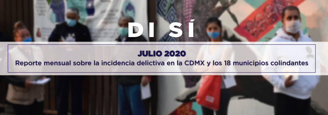 Incidencia delictiva julio 2020