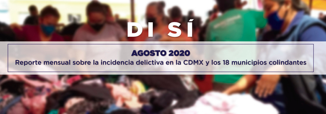 Incidencia delictiva agosto 2020
