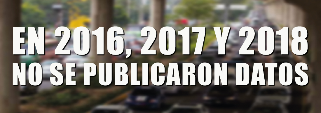 En 2016, 2017 y 2018 no se publicaron datos