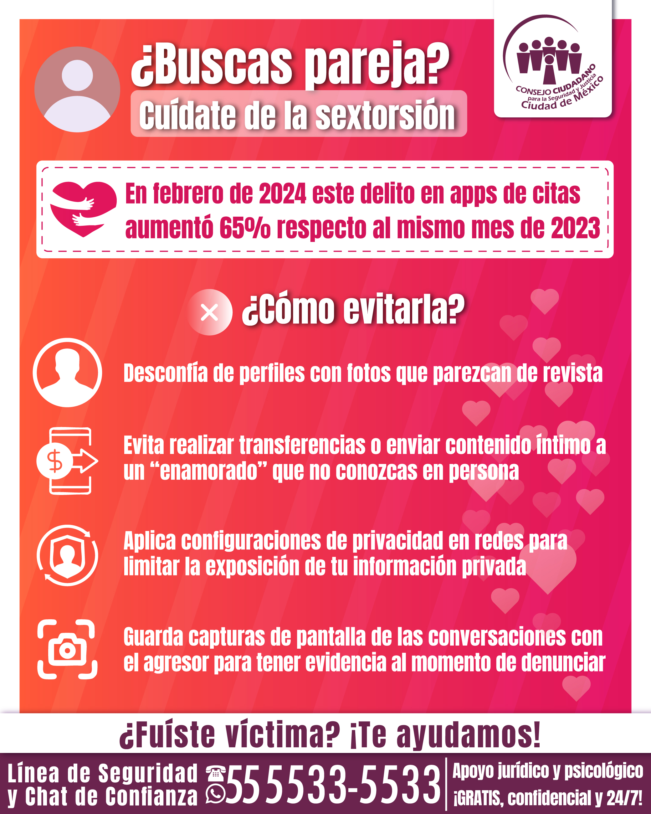 SEXTORSIÓN EN APPS DE CITAS SE DISPARA 65% EN SAN VALENTÍN
