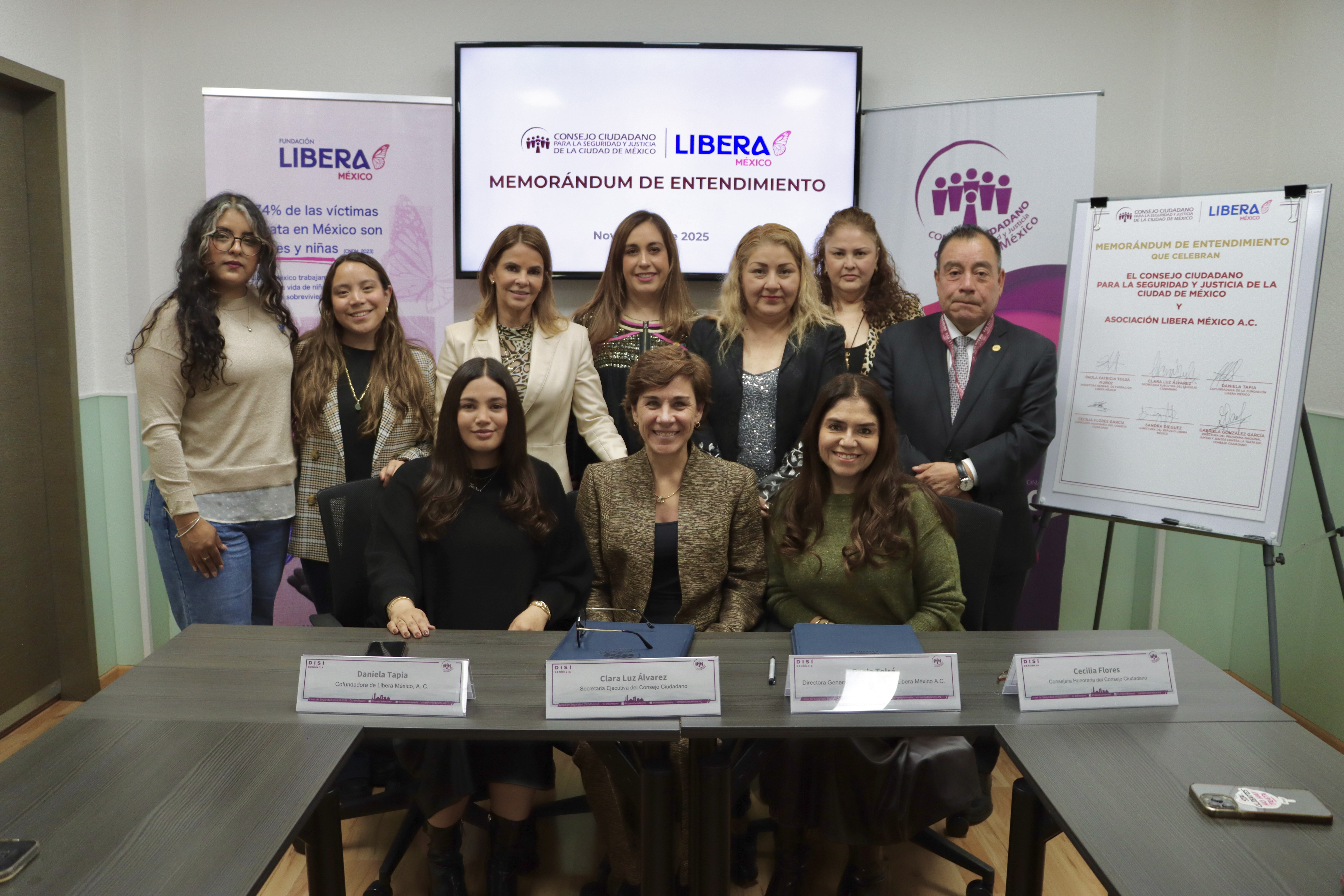 FIRMAN ALIANZA CONSEJO CIUDADANO Y FUNDACIÓN LIBERA PARA PROTECCIÓN DE VÍCTIMAS Y SOBREVIVIENTES DE TRATA