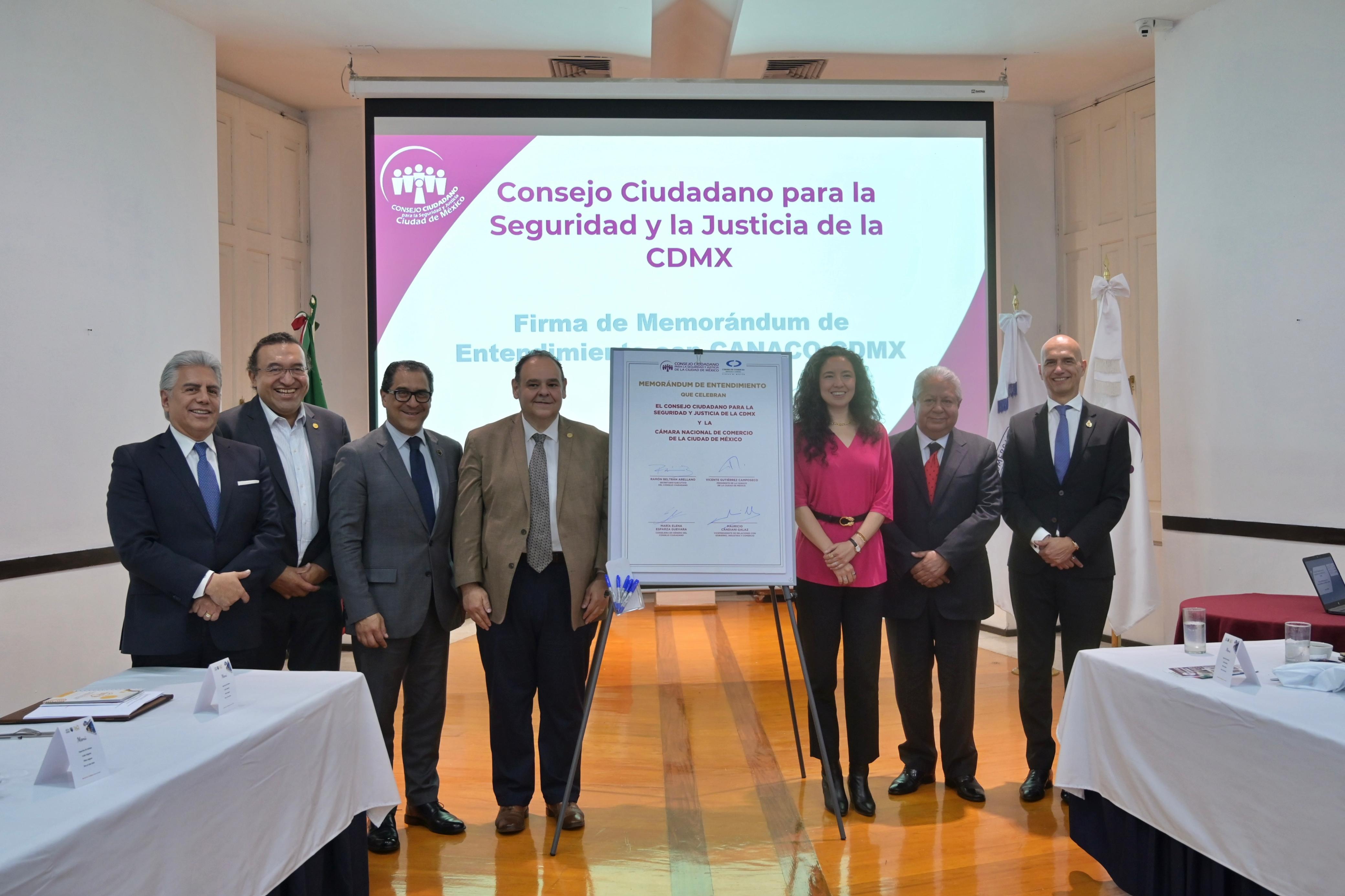 IMPULSAN CONSEJO CIUDADANO Y CANACO CDMX ENTORNOS MÁS SEGUROS PARA EL SECTOR EMPRESARIAL