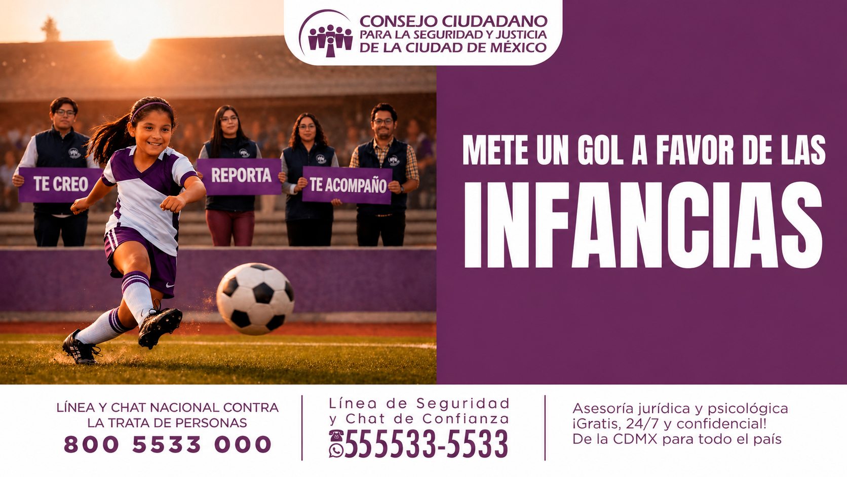 METE UN GOL A FAVOR DE LAS INFANCIAS